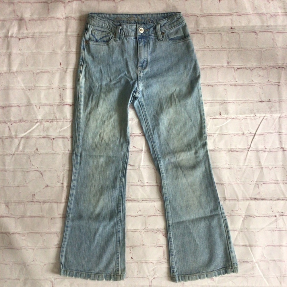 Arizona Jean Co. Light Wash Denim Blue Jeans - Size 12 Slim
